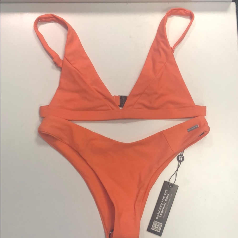 Peach Blackbough Bikini
